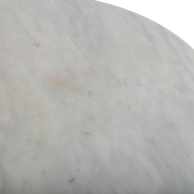 Modern Art Nouveau Marble and Cast Iron Coffee Table from Thonet For Sale - Image 3 of 9