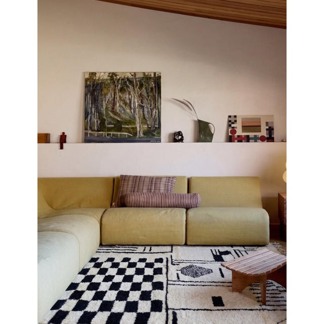 2020s Black and White Moroccan Rug - 9.8 X 6.8 Ft For Sale - Image 5 of 6