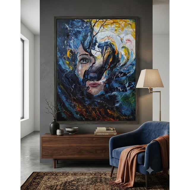 Tetiana Andriyovych Everything Passes (Girl) — Original Oil Painting on Canvas by Tetiana Andriyovych Contemporary Figurative Art, 2024 For Sale - Image 4 of 7