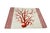 2000 - 2009 Vintage Italian Placemats With Red Coral and Geometric Border - Set of 6 For Sale - Image 5 of 10