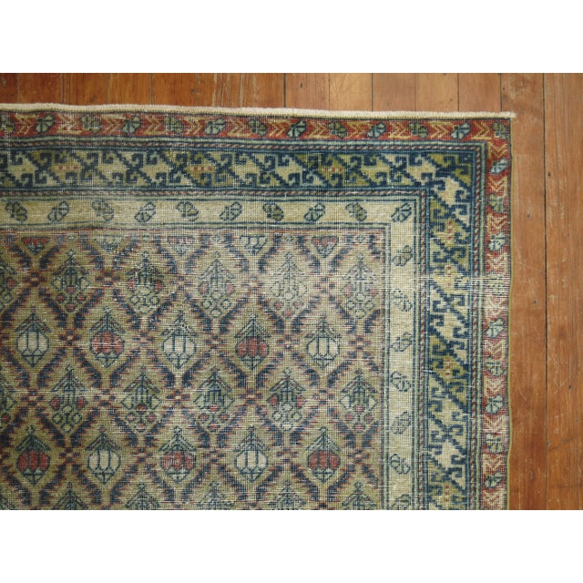 19th Century Shabby Chic Caucasian Rug - 2'7" x 4'7" For Sale - Image 4 of 8