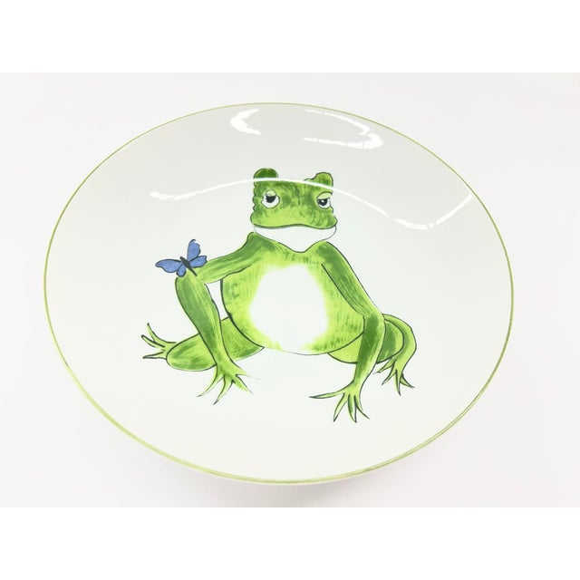 1970s 1970s Set of 4 Vintage Taste Setter by Sigma Frolicking Frogs Coupe Bowls For Sale - Image 5 of 12