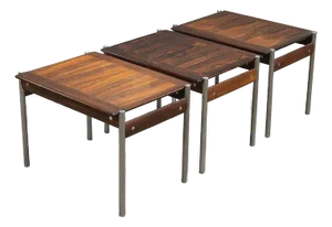 Norwegian MCM Rosewood Side Tables