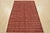 Contemporary Gabbeh Rug 4'7'' X 6'9'' Red Wool Striped Contemporary Hand-Knotted Carpet For Sale - Image 3 of 12