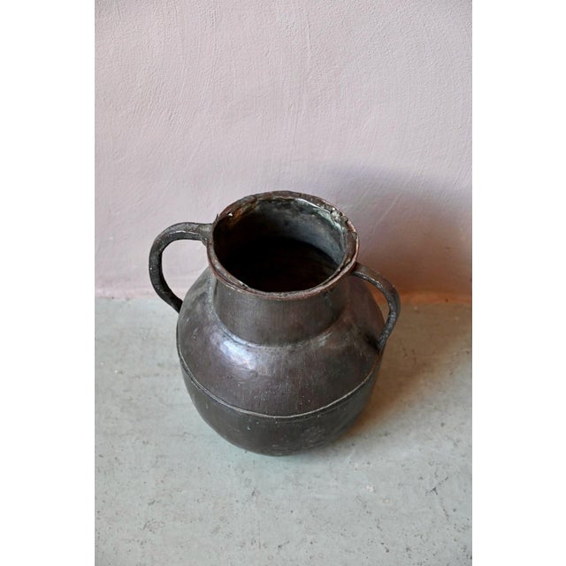 Large Hammered Copper Water Jar, 1920s For Sale - Image 3 of 14