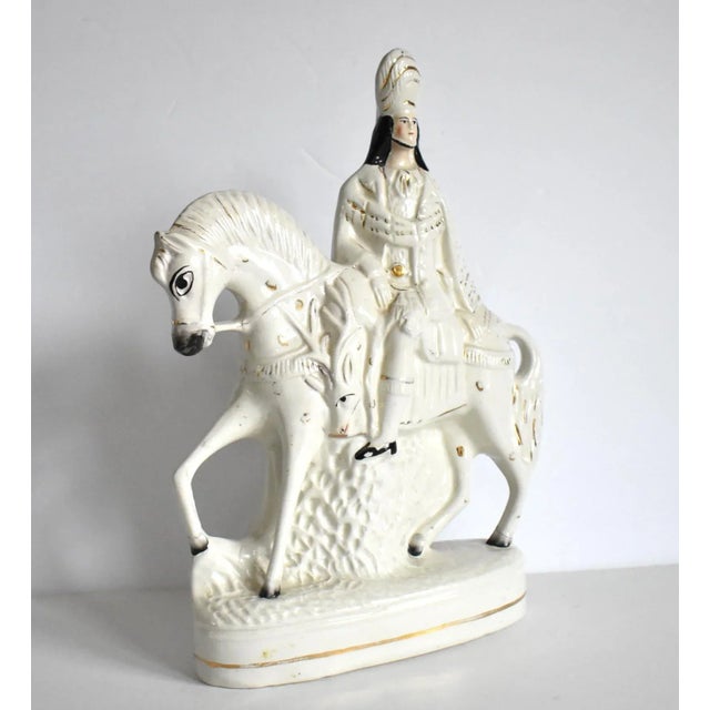 Antique Staffordshire Scottish Hunter on Horseback Figurine For Sale In San Francisco - Image 6 of 9