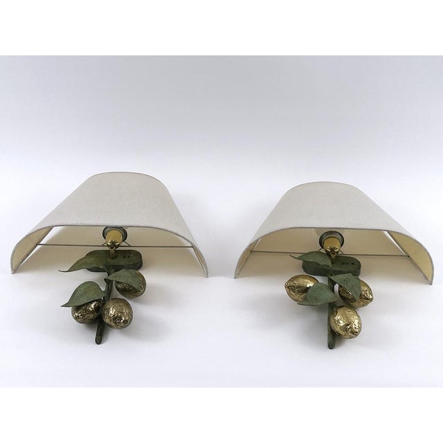Large Mid-Century Brass Lemon Sconces by Hans Möller, 1970s, Set of 2 For Sale - Image 6 of 18