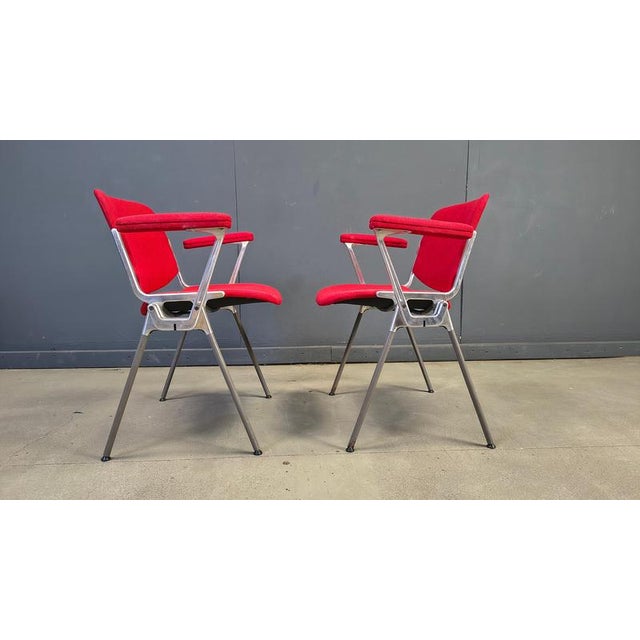 1970s Vintage DSC 106 Side Chairs by Giancarlo Piretti for Castelli, 1970s, Set of 6 For Sale - Image 5 of 18