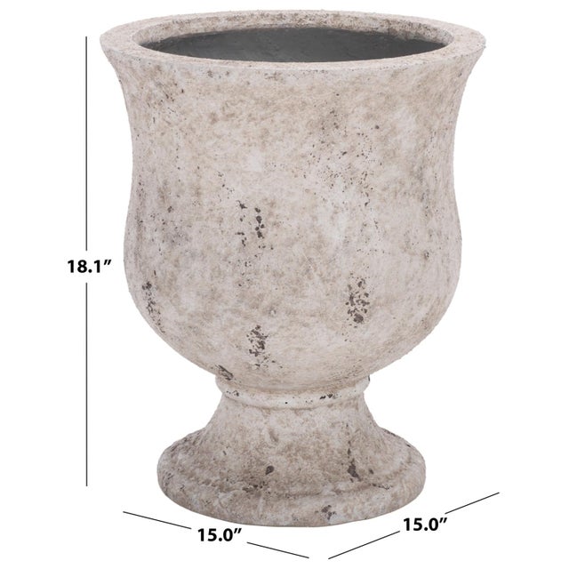 Introducing the Remy Planter Pot in an elegant antique white finish, a beautiful addition to your home or garden. Crafted...