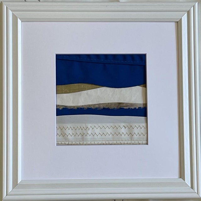 Contemporary Semi-Abstract​ Mixed Media Nautical Sailcloth Landscape Series of 3​ - By JJ-Hogan | the Rise and Fall of Each Day For Sale - Image 9 of 18