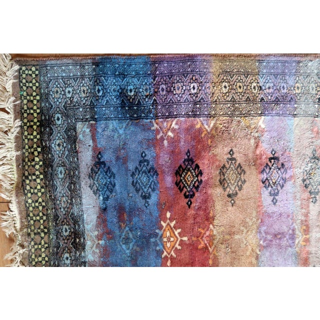 1950s, Contemporary Artistry Meets Vintage Bukhara Rug, 3.1' X 5' For Sale - Image 11 of 13