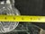 Late 20th Century Crystal Vase, Ruffled Rim With Spiral Swirl Cut Pattern For Sale - Image 10 of 11