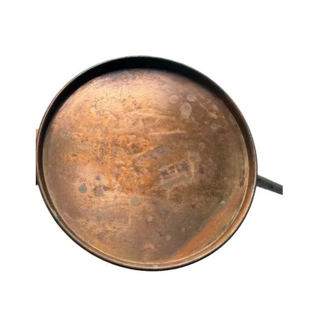 French Vintage Copper and Brass Water Can For Sale - Image 3 of 4
