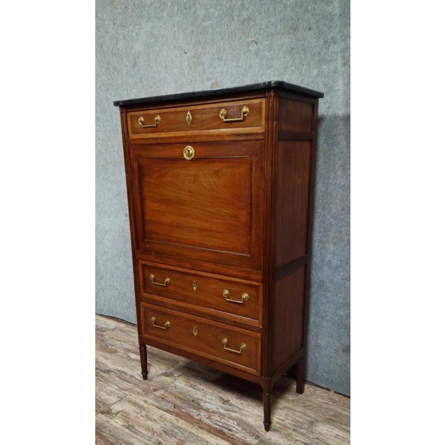 Antique louis xvi mahogany secretary desk – elegant and functional magnificent antique louis xvi mahogany secretary desk...