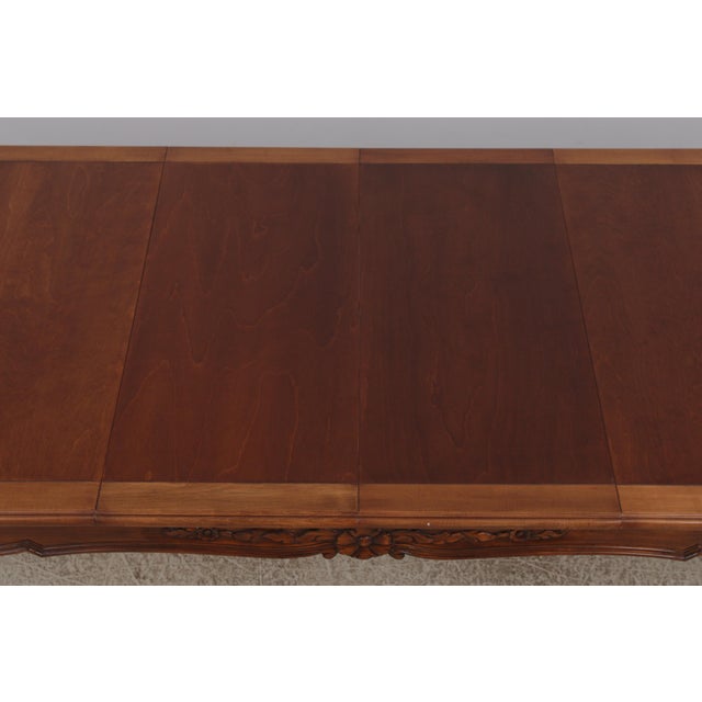 Cherry French Louis XV Style Banded Dining Table For Sale - Image 14 of 16