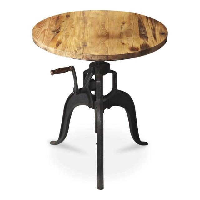 Spritely Home Accent Furniture Albert Metal & Wood 30"W Hall/Pub Table, Multi-Color For Sale - Image 4 of 4