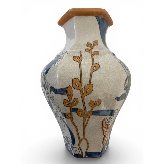 Japanese Vintage Porcelain Hexagon Ginger Jar by Seymour Mann For Sale - Image 3 of 12