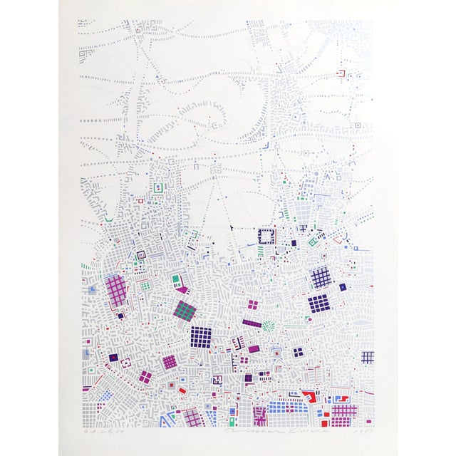 City 87, Risaburo Kimura Screen Print For Sale
