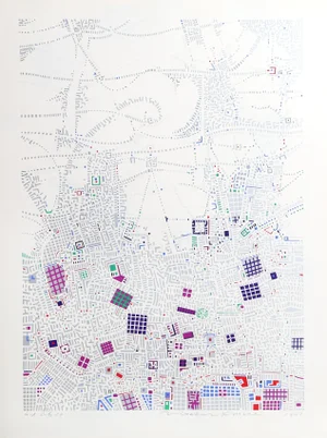 City 87, Risaburo Kimura Screen Print