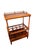 2000 - 2009 Vintage Burl Wood Canterbury and Etageres Side Table For Sale - Image 5 of 12