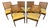 Set of Six Mid-Century Walnut and Cane Dining Chairs by Glenn of California For Sale