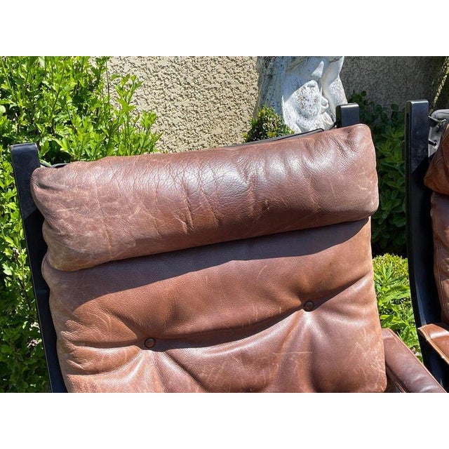 Metal Siesta Lounge Chairs and Footstools by Ingmar Relling, Set of 4 For Sale - Image 7 of 13