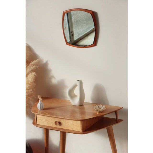 1960s Vintage Oak Tripod Console Table, 1960s For Sale - Image 5 of 18