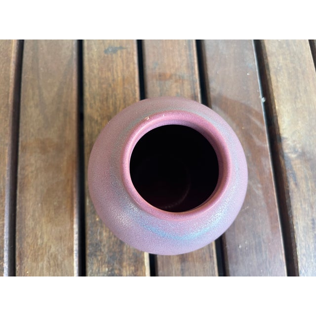 This is a classic vintage Van Briggle vase from the 1950s, handcrafted by Clement Hull in a beautiful turquoise blue...