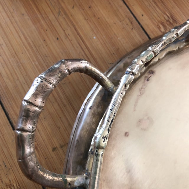 Traditional 1970s Brass Golden Nesting Trays - a Pair For Sale - Image 3 of 9