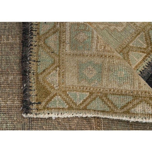 Turkish Mini Rug Oriental Hand Knotted Vintage Rug 1'9" x 3'5" #21061 For Sale In Houston - Image 6 of 8