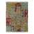 Rug & Kilim’s Modern Rug in Blue, Red and Gold Abstract Patterns For Sale