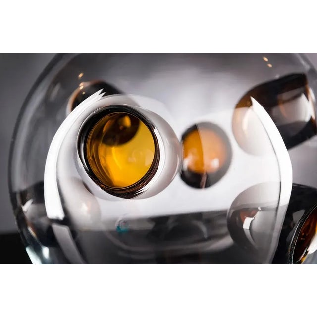 Contemporary Italian Craftsmanship Sfera Rovigo Bolle Interne Muranese Glass Vase from VGnewtrend For Sale - Image 3 of 4