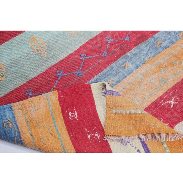 1950s Vintage Turkish Kilim Rug -5' 11'' X 8' 2'' For Sale - Image 11 of 11