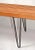 Taupe 1980s George Nelson Style Oak Slat Bench With Steel Hairpin Legs Attributed to Knoll For Sale - Image 8 of 12