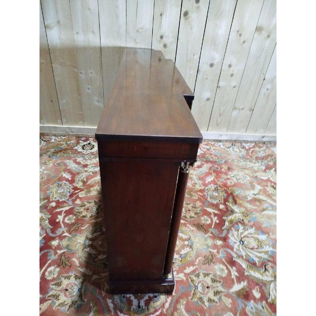 Low Empire Style Mahogany Bookcase For Sale - Image 6 of 11