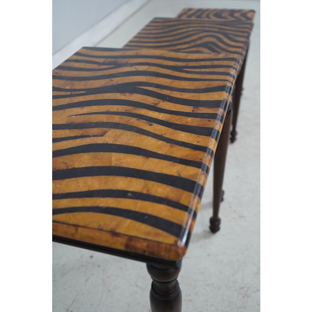 Hooker Tessellated Marble Overlay Top Nesting Tables For Sale - Image 11 of 13