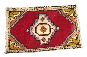 Handmade Turkish Anatolian Red Rug