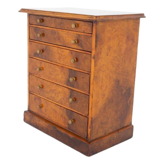 Victorian Apprentice Chest of Drawers in Walnut, 1860 For Sale