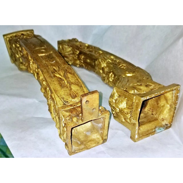 Antique French Bronze Dore Pillar Post - a Pair For Sale In West Palm - Image 6 of 9