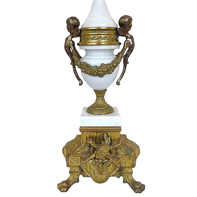 Baroque Italian Brevettato Cherub Candelabra Candle Holders For Sale - Image 3 of 6