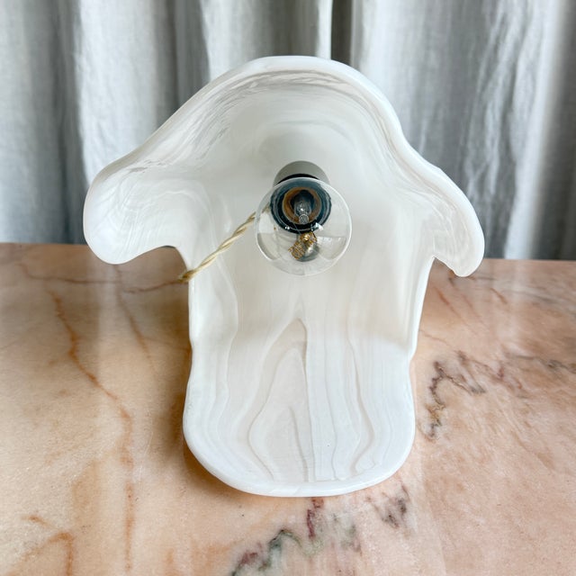 Mid-Century Modern Murano Glass Oyster Table Lamp from La Murrina, Italy, 1970s For Sale - Image 10 of 17