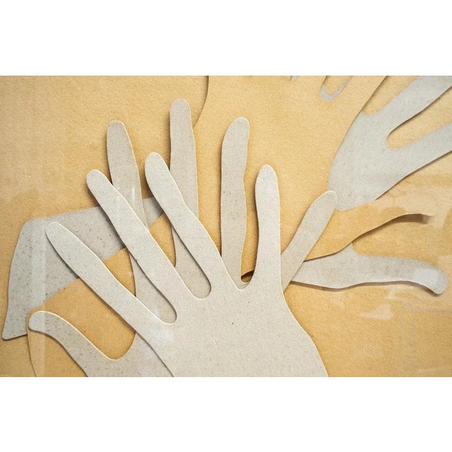 Paper Mario Ceroli, Applausi, 1969, Die-Cut Cardboard Multiple For Sale - Image 7 of 8