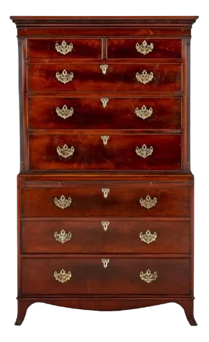Georgian Chest on Chest in Mahogany