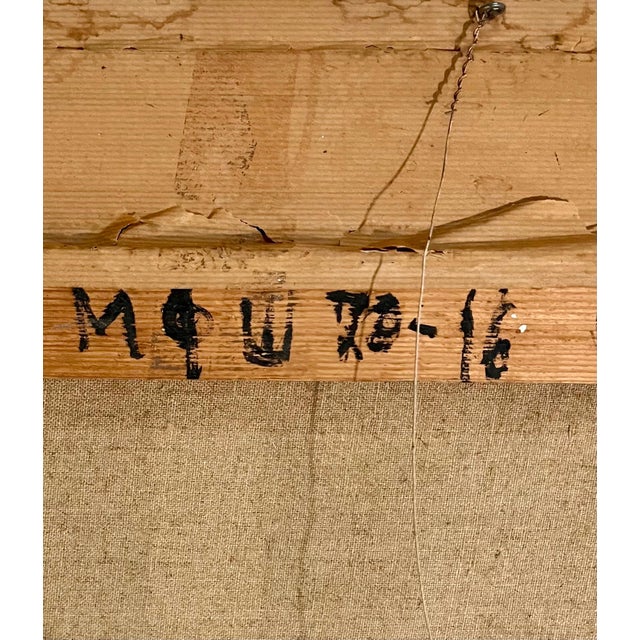 Late 20th Century Myhaylo Shteinberg, Russian Abstract Expressionist Village Oil Painting Soviet Non Conformist Art For Sale - Image 5 of 5