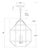 Visual Comfort Suzanne Kasler for Visual Comfort Signature Morris Medium Lantern in Gilded Iron with Frosted Glass For Sale - Image 4 of 4