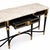 1960s French Empire Style Marble Top Console Table Black and Gold Ormolu Center Drawer For Sale - Image 4 of 6