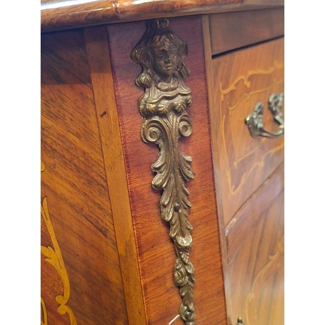 Vintage Italian Inlaid Cabinet with Bronze Inserts, 1960 For Sale - Image 14 of 15