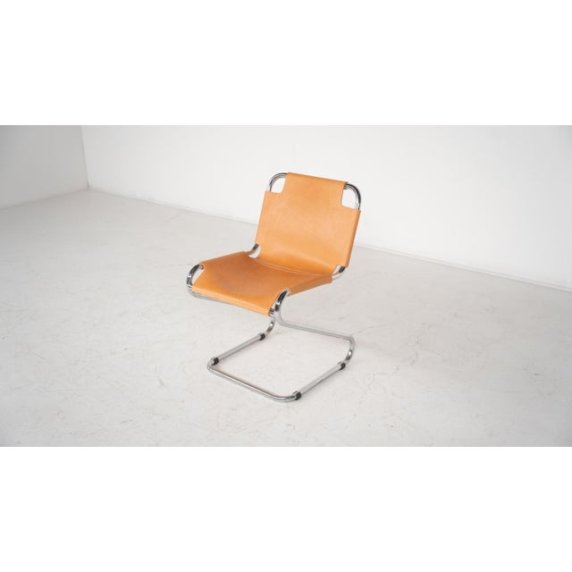 Mid-Century Modern Armchairs in Chrome and Leather, Italy, 1970s, Set of 6 For Sale - Image 15 of 18