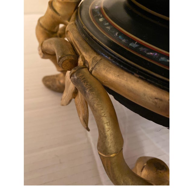 French Low Table with Aesthetic Movement Ormolu Base by Maison Giroux 1870's For Sale - Image 17 of 17