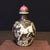Metal Vintage Carved Liuli Glass Snuff Bottle - Horse & Pine Motif For Sale - Image 7 of 9